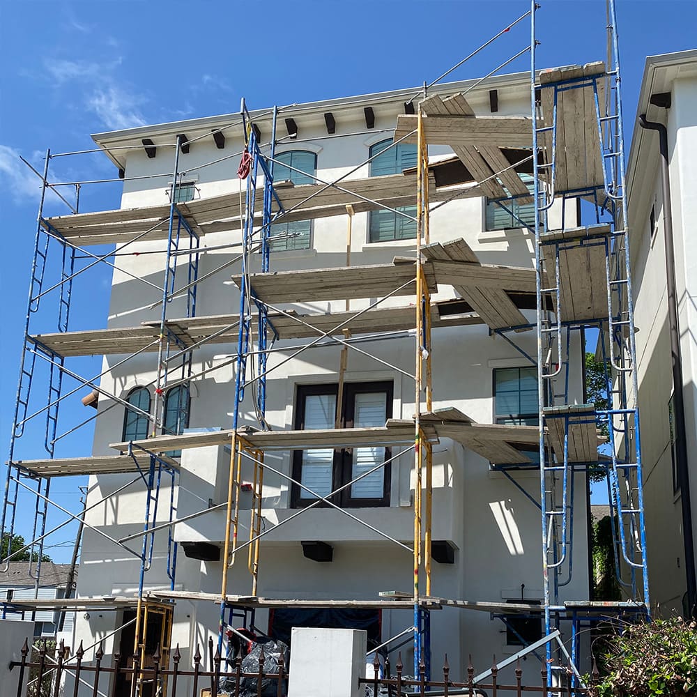 setting-up-to-repair-stucco-in-cypress